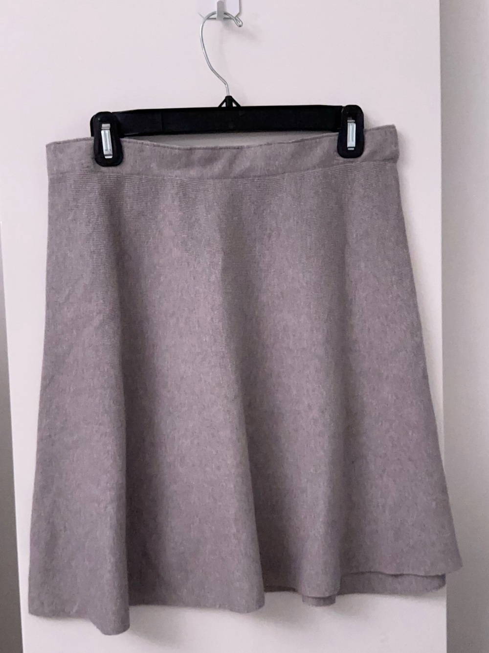 Classic A-Line mini Skirt in Light Gray